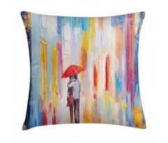 Painting Effect Romance Pillow Cover
