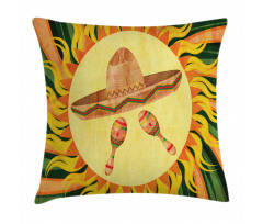Hippie Sombrero Pillow Cover