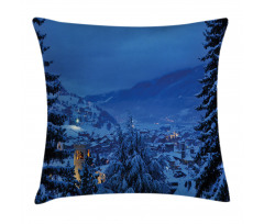 Winter Forest Trees Pillow Cover