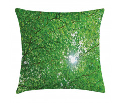 Sun with Tree Branches Pillow Cover