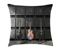 Digital Rock Guitar Pillow Cover