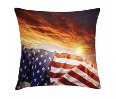 Sunset and Horizon Pillow Cover