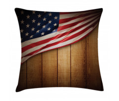 Retro Wooden Country Pillow Cover