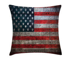 US Flag Plate Pillow Cover