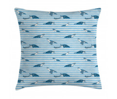 Turtle Blue Aquatic Pillow Cover