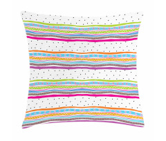 Bows Hearts Dots Girly Pillow Cover