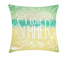 Motivational Sun Words Pillow Cover