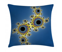 Floral Rotary Lines Pillow Cover