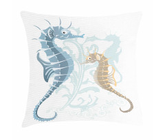 Fishes in Soft Tones Pillow Cover