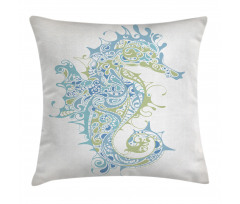 Greek Seahorse Mythological Pillow Cover