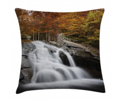 Fall Trees with Lake Pillow Cover