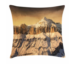 Overcast Sky Mountain Pillow Cover