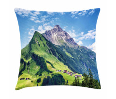 Spring Scene Mountain Pillow Cover