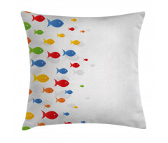 Cartoon Sea Animals Pillow Cover