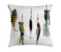 Fishing Baits Hobby Leisure Pillow Cover