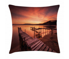 Twilight at Seaside Pillow Cover