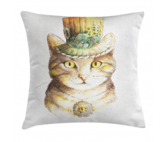 Watercolor Effect Animal Pillow Cover