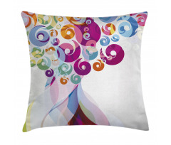 Colorful Flames Pillow Cover