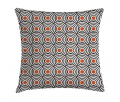 Abstract Retro Spirals Pillow Cover
