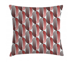 Abstract Ellipse Curves Pillow Cover