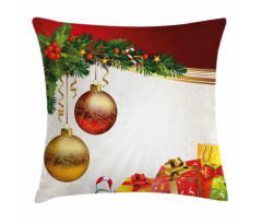 Yule Eve Balls Baubles Pillow Cover