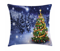 Elf Noel Theme Winter Pillow Cover