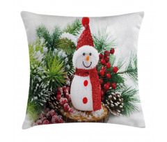 Funny Snowman Pillow Cover