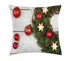 Ornament and Pine Pillow Cover