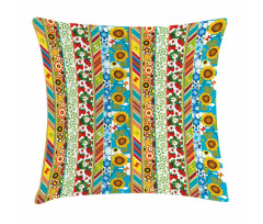 Patchwork Style Spring Pillow Cover