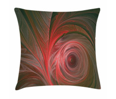 Spiral Curvy Leaf Veins Pillow Cover