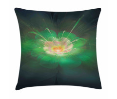 Digital Abstract Buds Pillow Cover