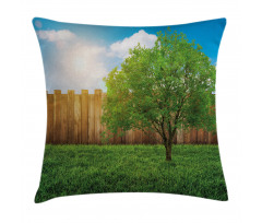 Life Tree Yard Field Pillow Cover