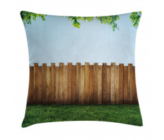 Nature Yard Field Plank Pillow Cover
