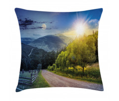 Moon and Sun View Pillow Cover