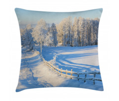Winter Snowy Pines Pillow Cover