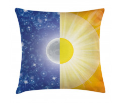 Sun Beams Sky Stars Pillow Cover