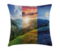 Mountain Forest View Pillow Cover