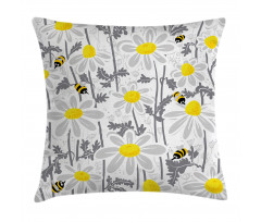 Daisy Leaf Spring Time Pillow Cover