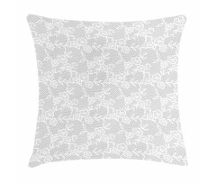 Oriental Lace Pattern Pillow Cover