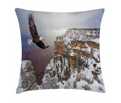 Bald Eagle Landscape Pillow Cover