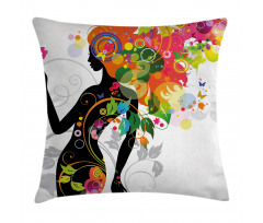 Butterfly Leaf Spring Pillow Cover