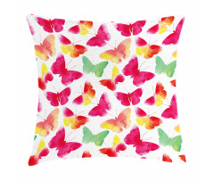Watercolor Butterflies Pillow Cover
