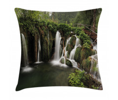 Crotian Round Waterfall Pillow Cover