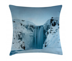 Mountains with Snow Pillow Cover