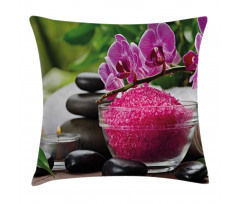 Black Stones Asian Pillow Cover