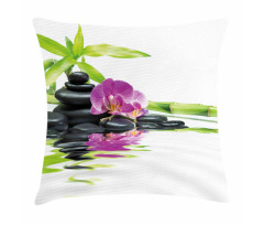 Purple Orchid Bamboos Pillow Cover