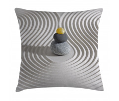 White Sand Hot Stone Waves Pillow Cover