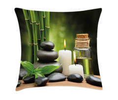 Hot Rocks Candles Bamboos Pillow Cover