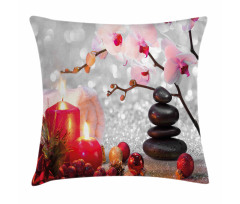 Winter Orchid Stone Pillow Cover