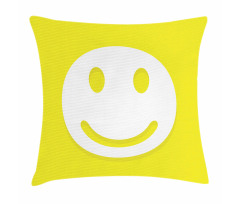 Positive Smiley Face Pillow Cover